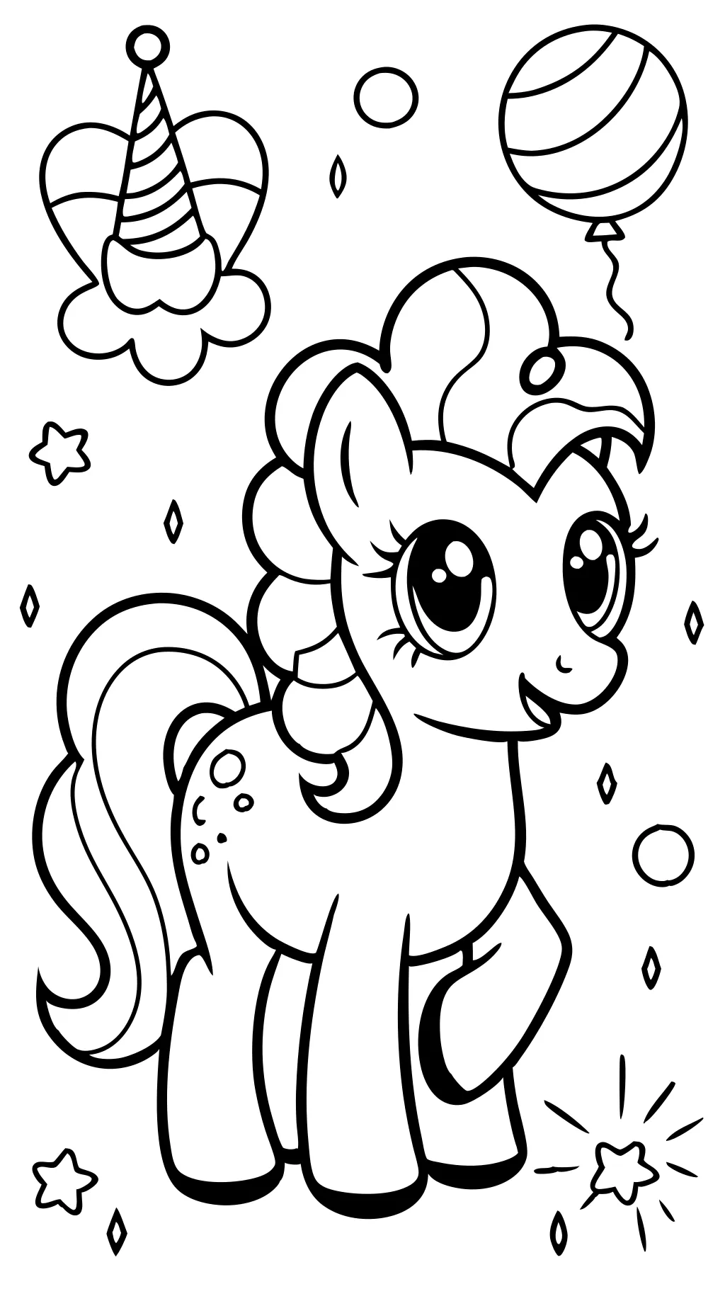 pinkie pie my little pony coloring pages